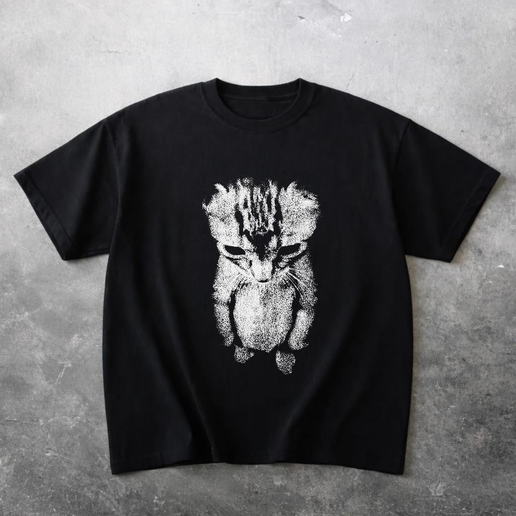 Sad Kitten Meme Standing Cat T-Shirt