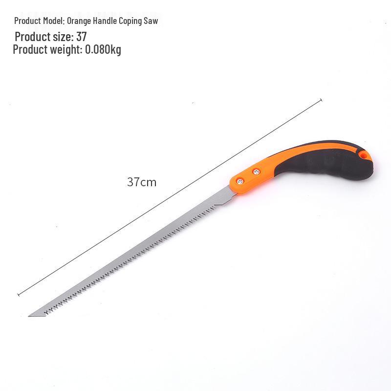Coping Saw with Plastic Handle for Woodworking and Bamboo Cutting, Small Fine Tooth Hand Saw