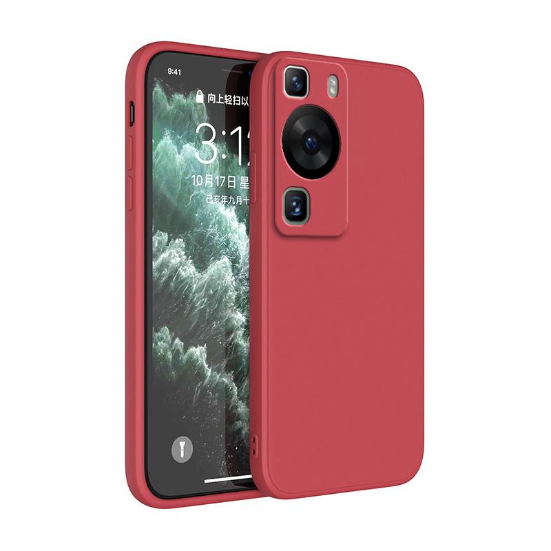 Oryginalne Etui Ochronne na Obiektyw do Huawei P60 Pro P60Pro Odporne na Wstrząsy Funda Kwadratowe Miękki Płynny Silikon Podstawowy Tylny Pokrowiec Capa