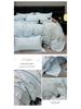 Luxurious Winter Cotton Flannel Embroidered Bedding Set: Thick Four-Piece Duvet & Sheet