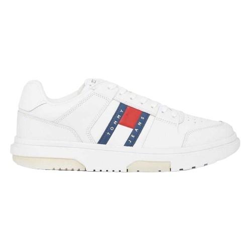 Tommy Jeans Mens Leather Trainers