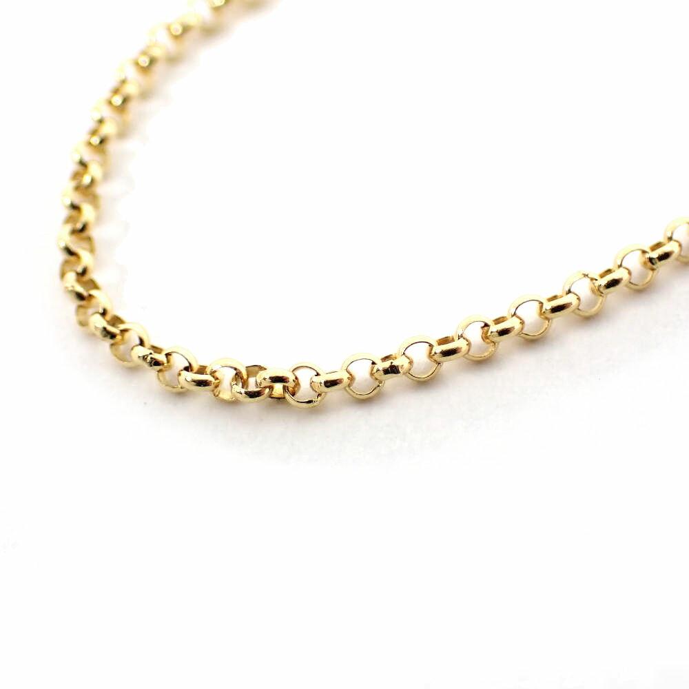 

[Used] K18 Half Round 45cm Chain /j3-2