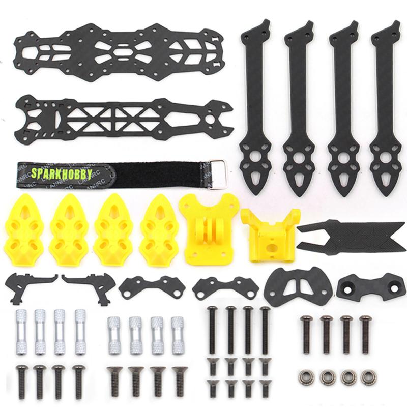 Lannrc Mark4 5inch Fpv Carbon Fiber Frame 225mm Wheelbase 5mm Arm Freestyle Long Range Frame For Rc