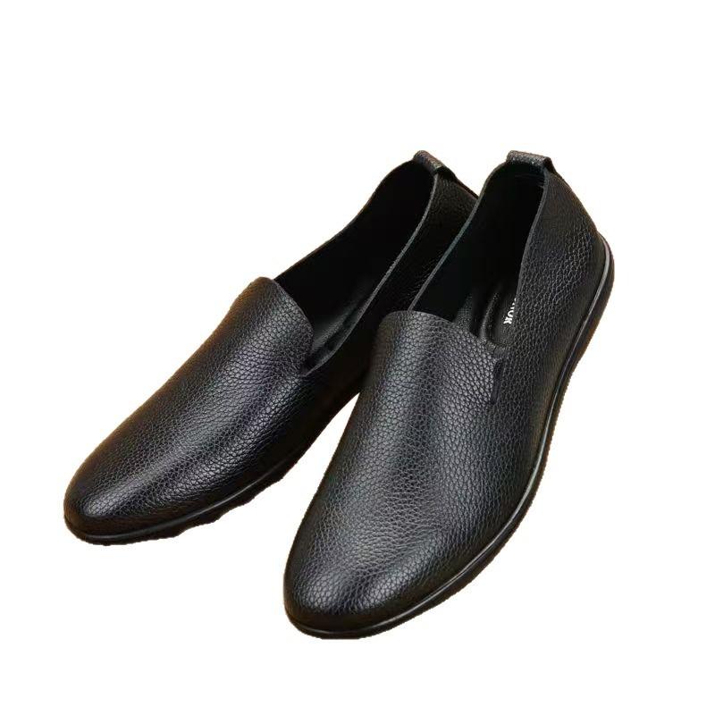 Men's New Slip-on Loafers, Breathable Soft Sole Casual Leather Shoes, Comfort Lazy Shoes for Men
