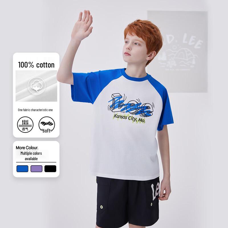 

Lee Kids Color-blocked Graffiti Short Sleeve T-Shirt 160