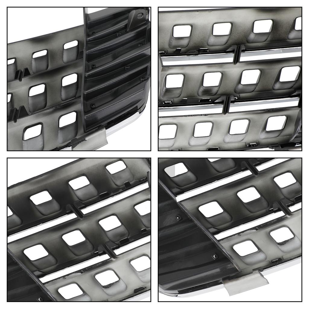 Front Grille Grill Fit Mercedes ML-Class W164 2005-2008 Chrome/Black