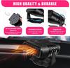 Car Heater Portable Auto Windshield Defogger with Plug In Cigarette Lighter Defroster with 360° Rotating Base Car Accessories
