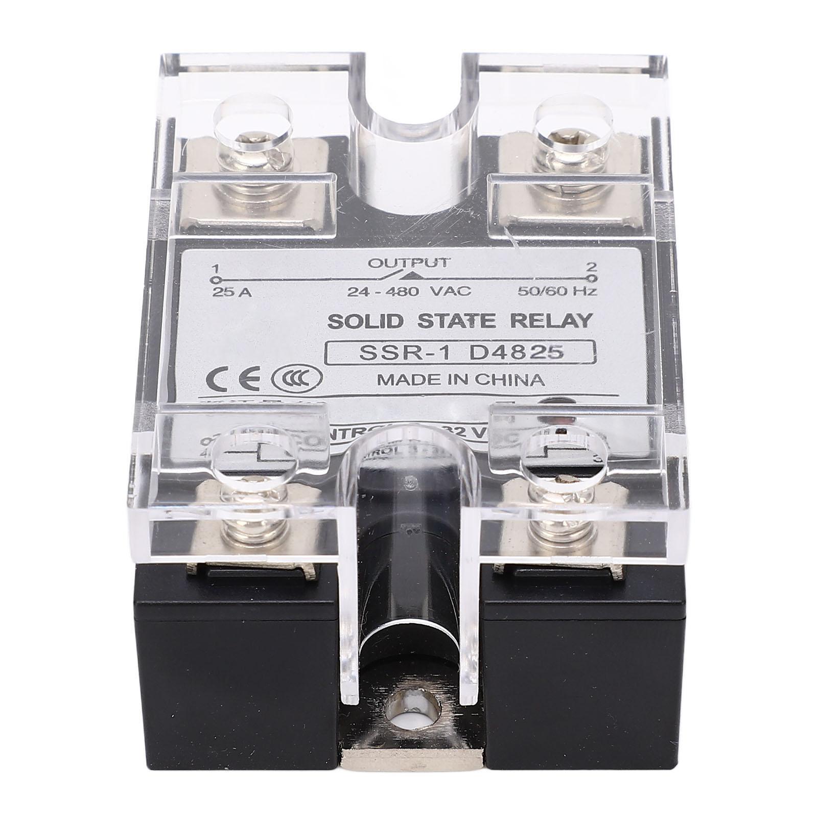 

Постійний струм на змінний струм, твердотільний реле швидкого перемикання, антивібраційний вогнезахисний модуль SSR 25A 24‑480VAC