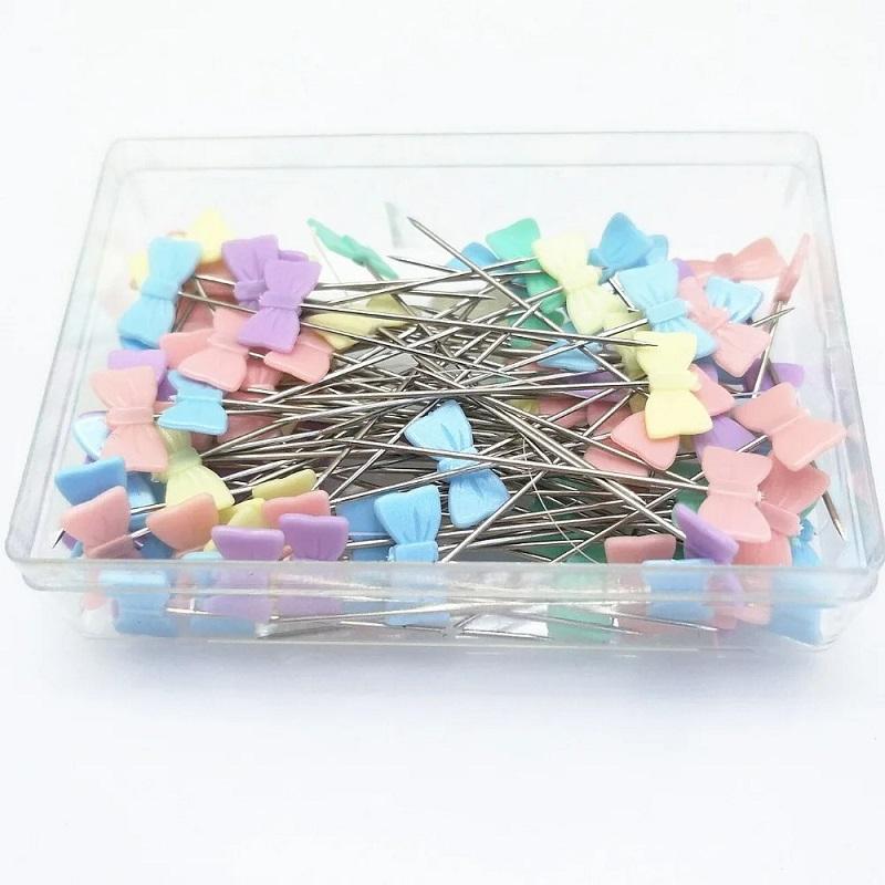 100Pcs Dressmaking Pins Embroidery Patchwork Pins Accessories Tools Sewing Needle DIY Sewing Accessories Stainless Steel