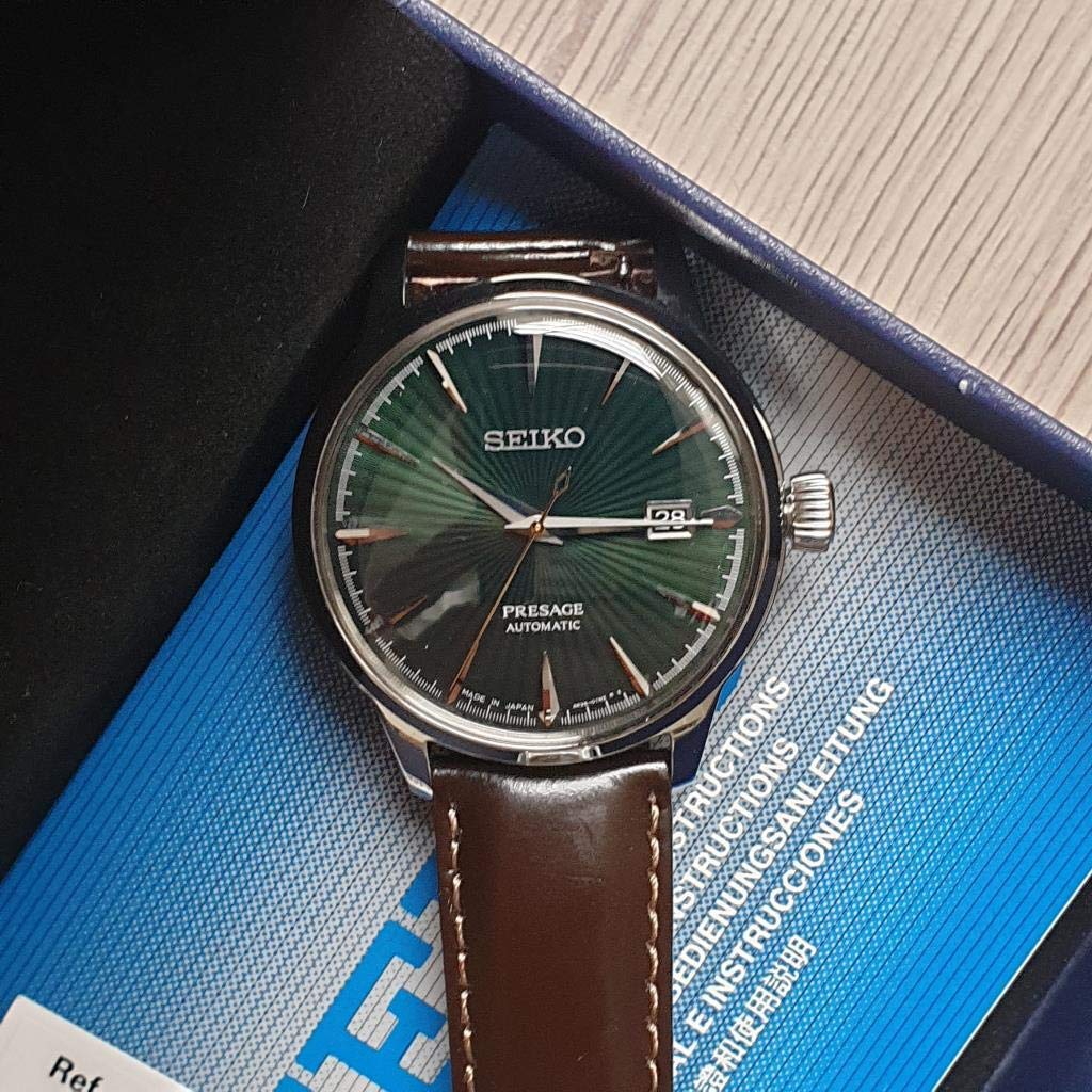 Seiko SRPD37J1 Presage Automatic Green Analog Sports Watch Made in Japan Automatic Overseas Shipping Men's