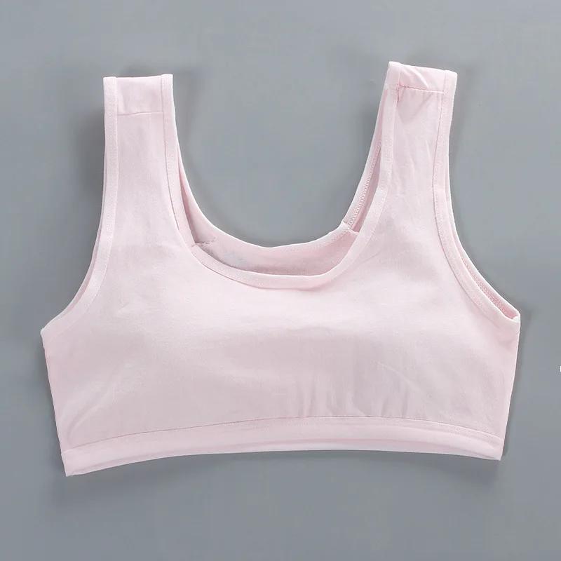 Teen Girls Training Bras Puberty Wireless Elastic Bra Cotton Free Size Sport Tank Tops Underwear Dropshipping