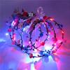 Ten LED Lights Radiant Flower Ring Headwear For Women's Korean Version Vine Head Flower
