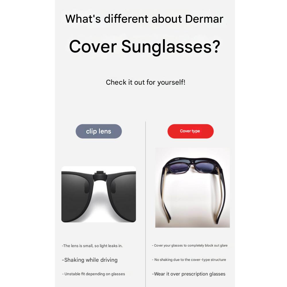 TheMarr Driving Sunglasses Over Glasses Big Size