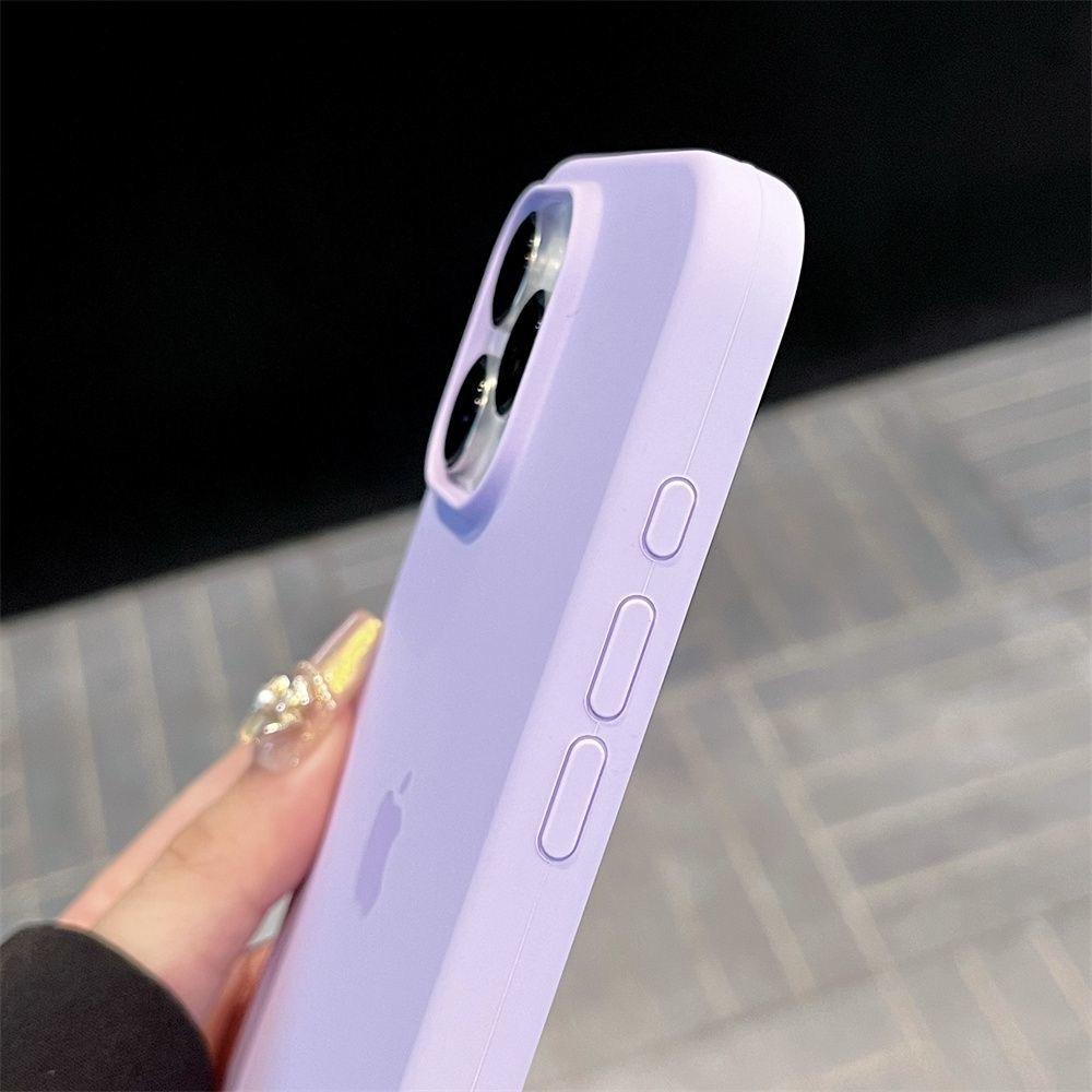 Flytende silikon fullt dekket myk gel gummi Støtsikker telefonveske For iPhone 16Pro 16 15 14 13 12 11 Pro Max 16Plus 15Pro beskyttelsesdeksel