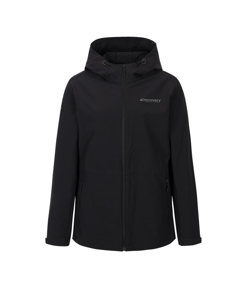 Discovery Expedition Women'S Essential Hooded Softshell Jacket (Black)