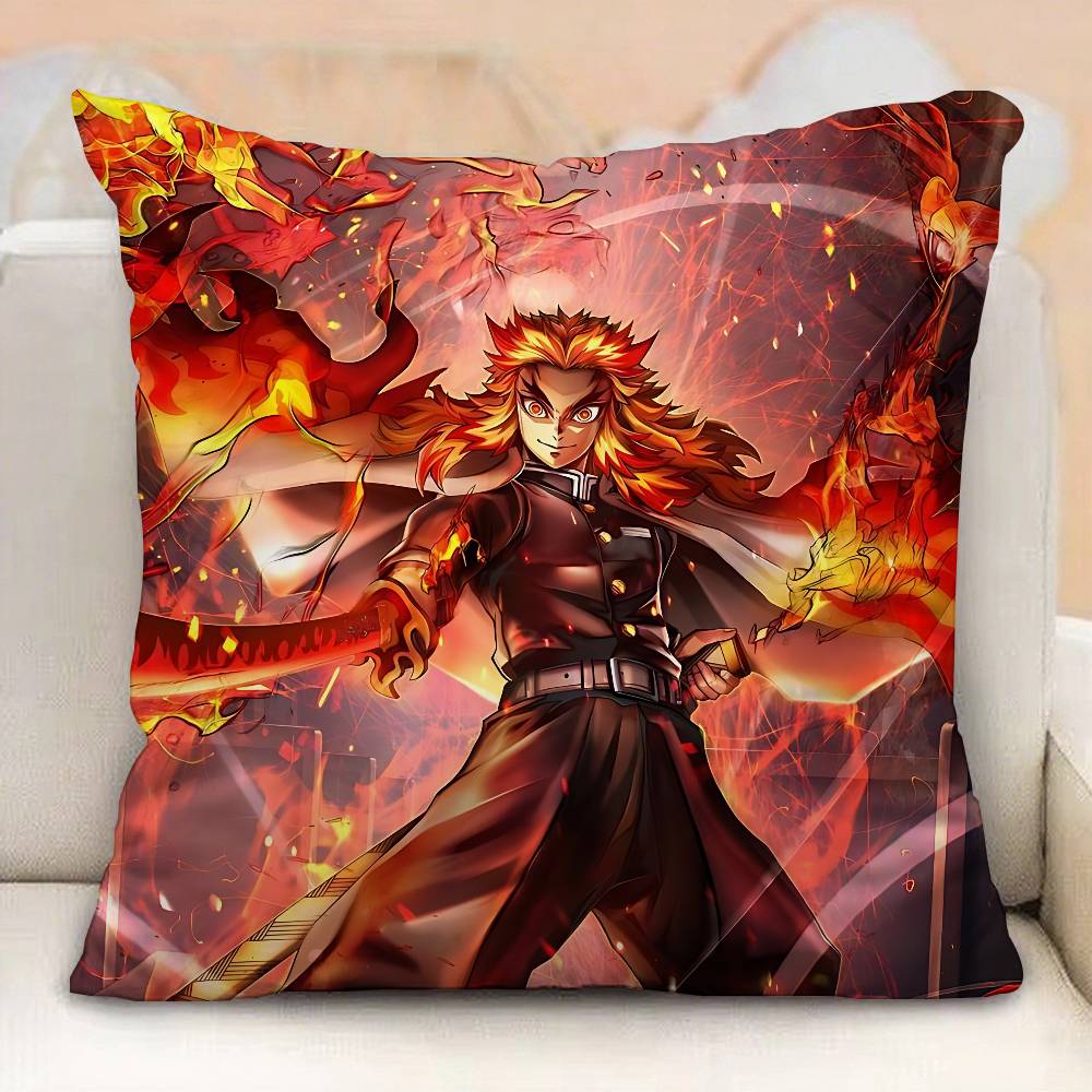 Kyojuro Rengoku Pillow Case Pillowcases Home Decor Living Room Decor Cushion Covers