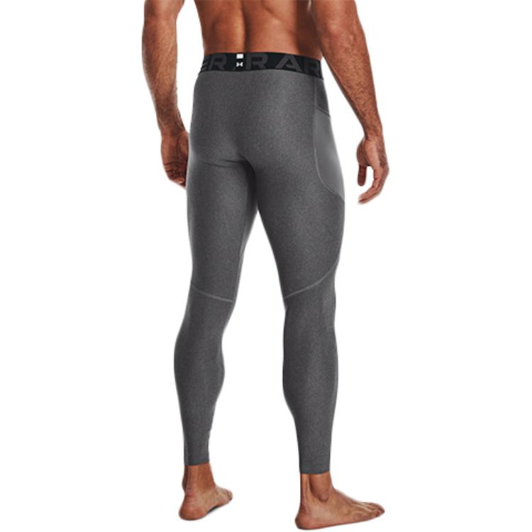 Under Armour HeatGear® Compression Breathable Training Running Fitness Pants Men Pants Gray 1361586-090