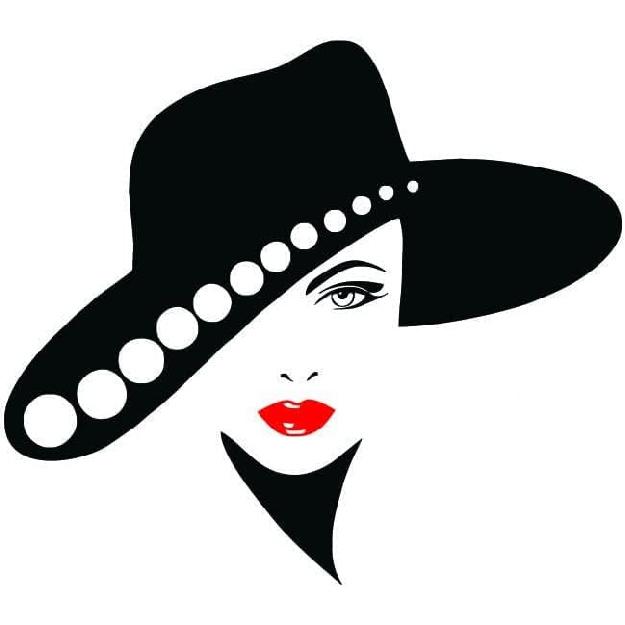 Girl Lips Beauty Salon Manicure Nail Service Art Wall Sticker Vinyl Decal Mural for Bedroom Dressing Table Living Room Home Decoration 23 X 18 In