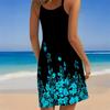 Women's Beach Dress Mini Dress Print Casual Modern Dress Sleeveless Loose Fit Outdoor Daily Summer