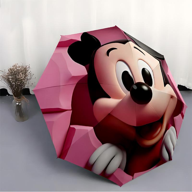 1pc Mickey Mouse Automatic Open/close, All-Season Portable Folding Umbrella, Perfect Gift for Friends  y250807045