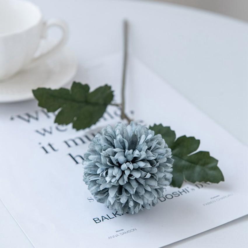 

Hot sale Artificial Flowers Silk Ball Chrysanthemum Wedding Bridal Bouquets Home garden wall Festival Decoration DIY gift Party 2PCS