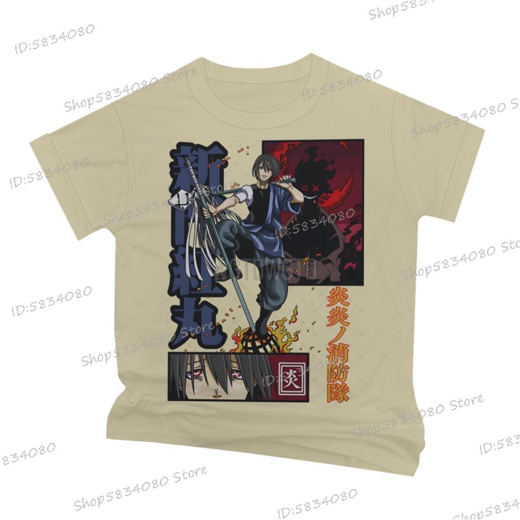 Anime Fire Force Printed Cool TShirt Anime Unisexga Adult Vintage Soft Tees Gift for Him Classic Fire Force Streetwear Tshirts
