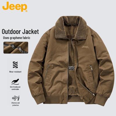 Men's Autumn/Winter Retro Solid Color Loose Lapel Jacket