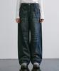TREEMINGBIRD Darted Barrel Denim [Navy]