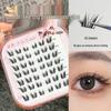 Khaki Cat-Eye Princess False Eyelashes Set - Natural Look for Beginners