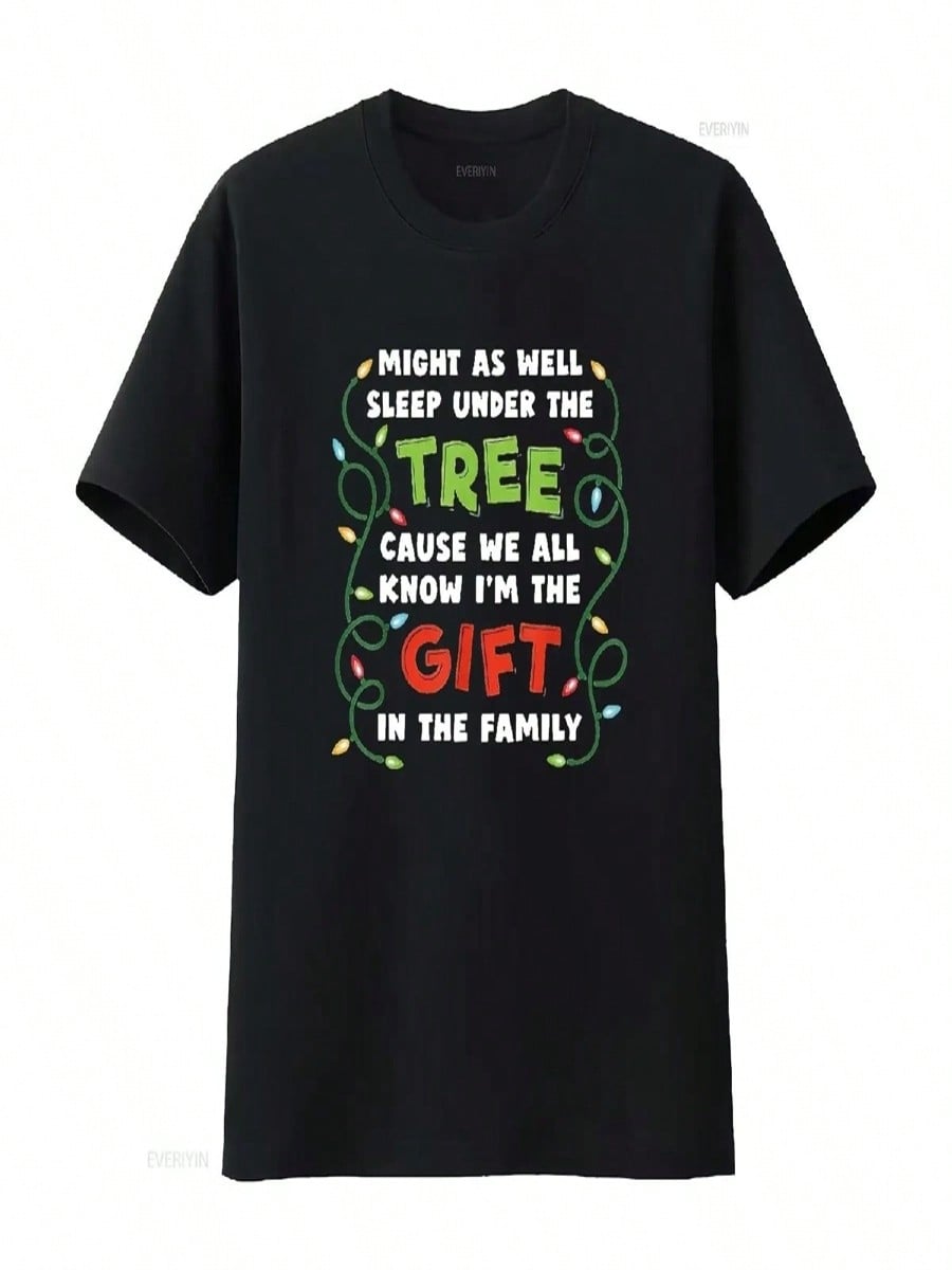 Christmas Humor Favorite Person Funny T Shirt Black 3X Large Vintage Washed Comfortable Designer Clothes Stylish Fashion S разноцветный
