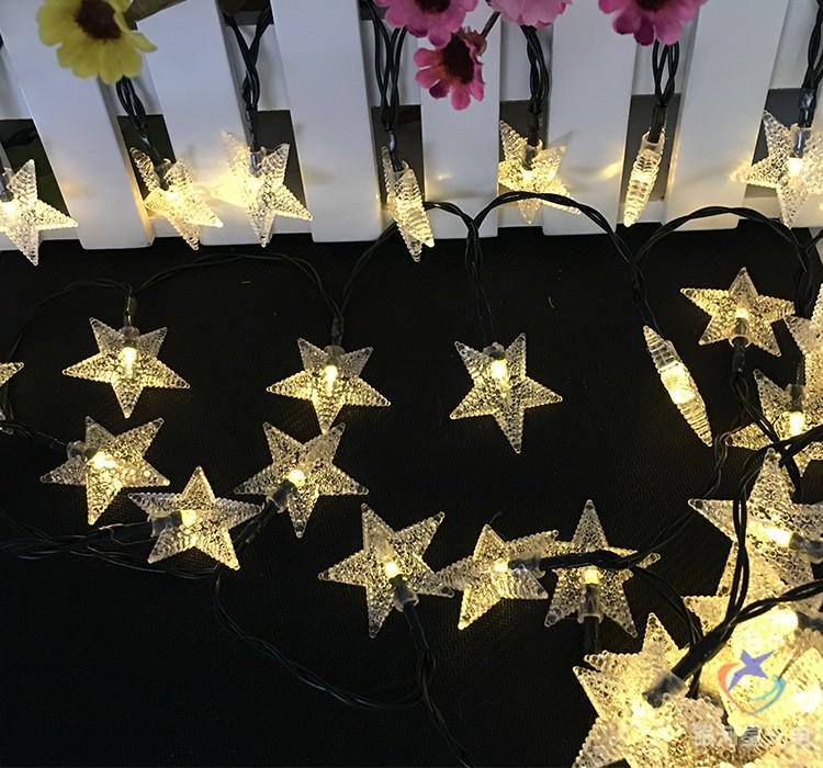Outdoor Waterproof Twinkling Star Solar String Lights for Garden & Balcony Decoration - Holiday & New Year Lighting