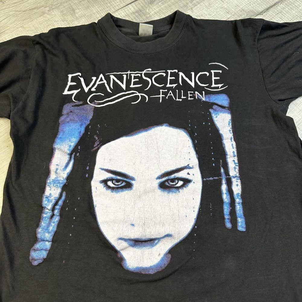 2003 Evanescence Fallen Amy Lee Face Retro Style Black Unisex Tshirt KH13981 M