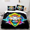 Cat Duvet Cover Set King Size Cute Cats Pattern Bedding Set Decorative Animal Polyester Comforter Cover with Pillowcases for Kid