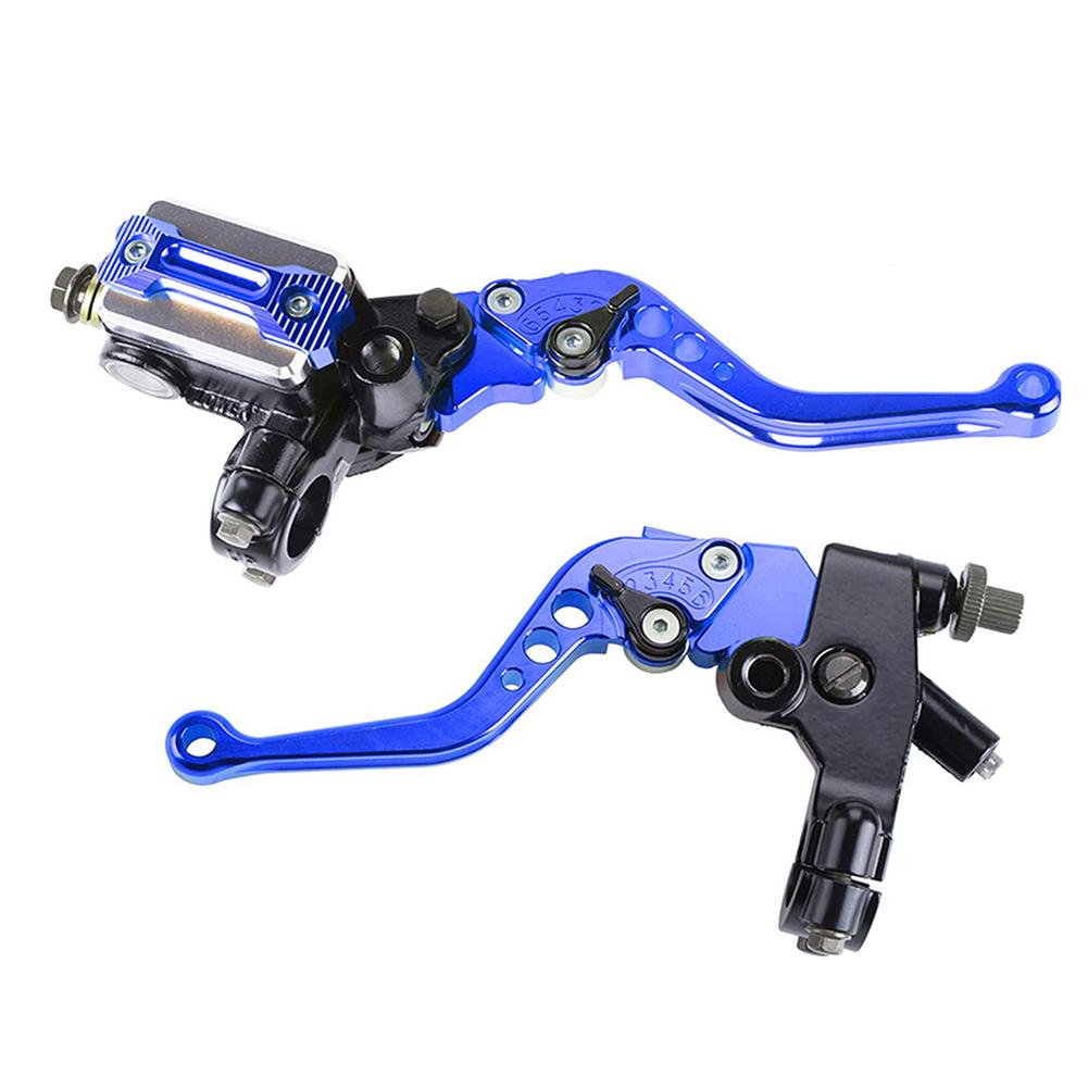 1Pair 22mm 7/8" Universal Motorcycle Hydraulic Brake Clutch Master Cylinder Reservoir Lever Adjustable Brake Clutch System