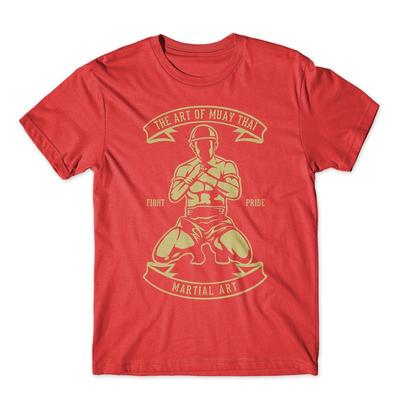 Art of Muay Thai T-Shirt. 100% Cotton Premium Tee New