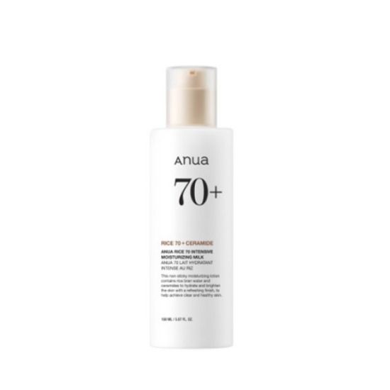Anua Rice 70 Intensive Moisturizing Milk Lotion Deep Hydration & Nourishing Body/Face Lotion 150ml