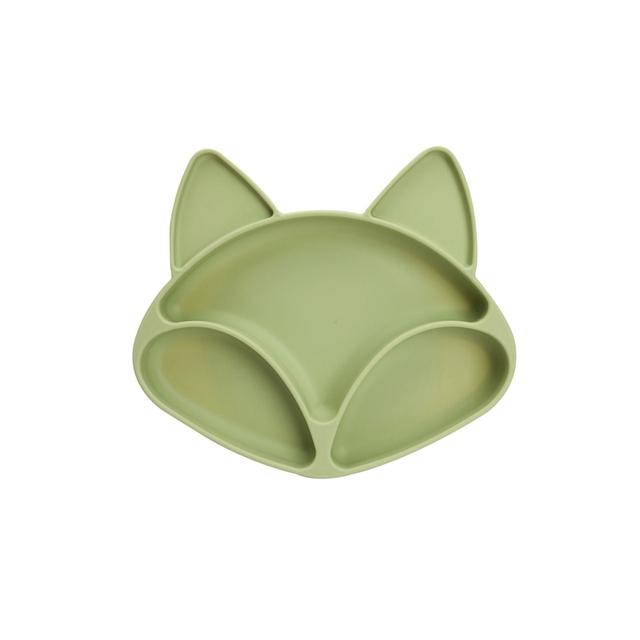 Baby Silicone Feeding Tableware Setsbpa Free Waterproof Dining Plate Bowl Spoon Fork For Newbornmicrowave And Dishwasher Safe
