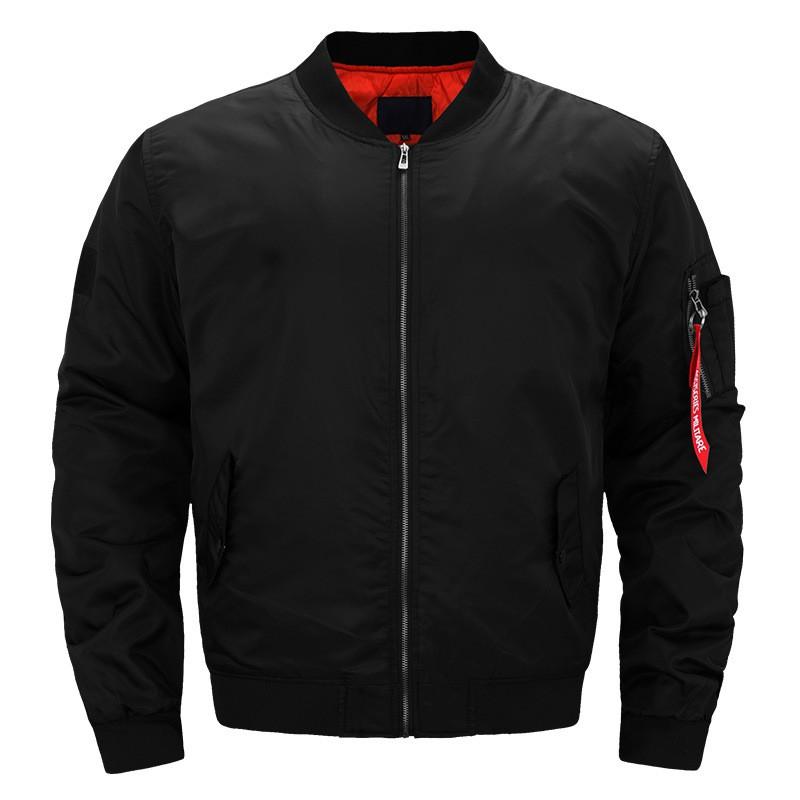 Mens Oversized Nylon Pilot Jacket Winter