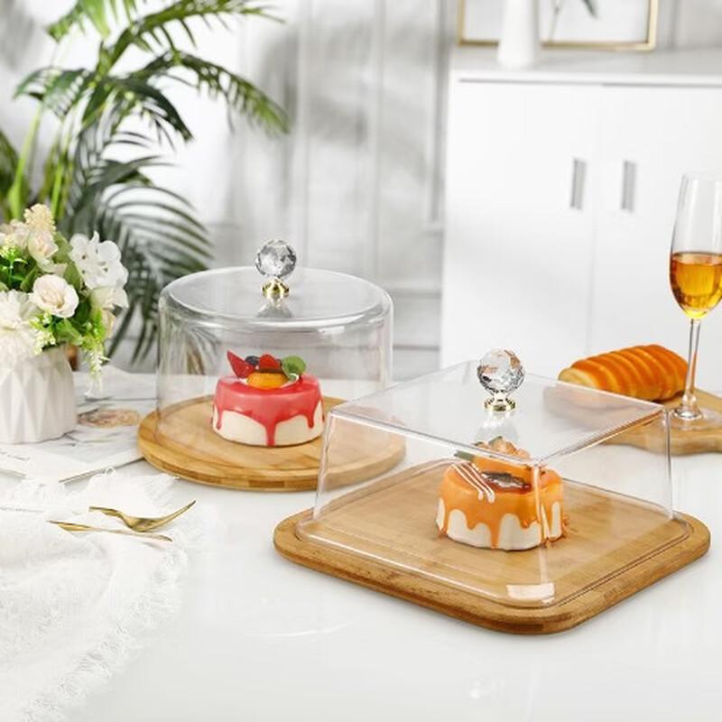 Handun Transparent Acrylic Square Cake Dust Cover