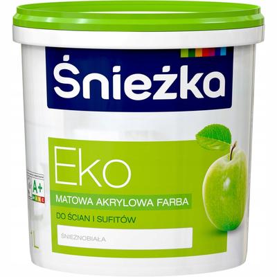 Śnieżka EKO White Hypoallergenic Acrylic Paint for Walls and Ceilings 1L