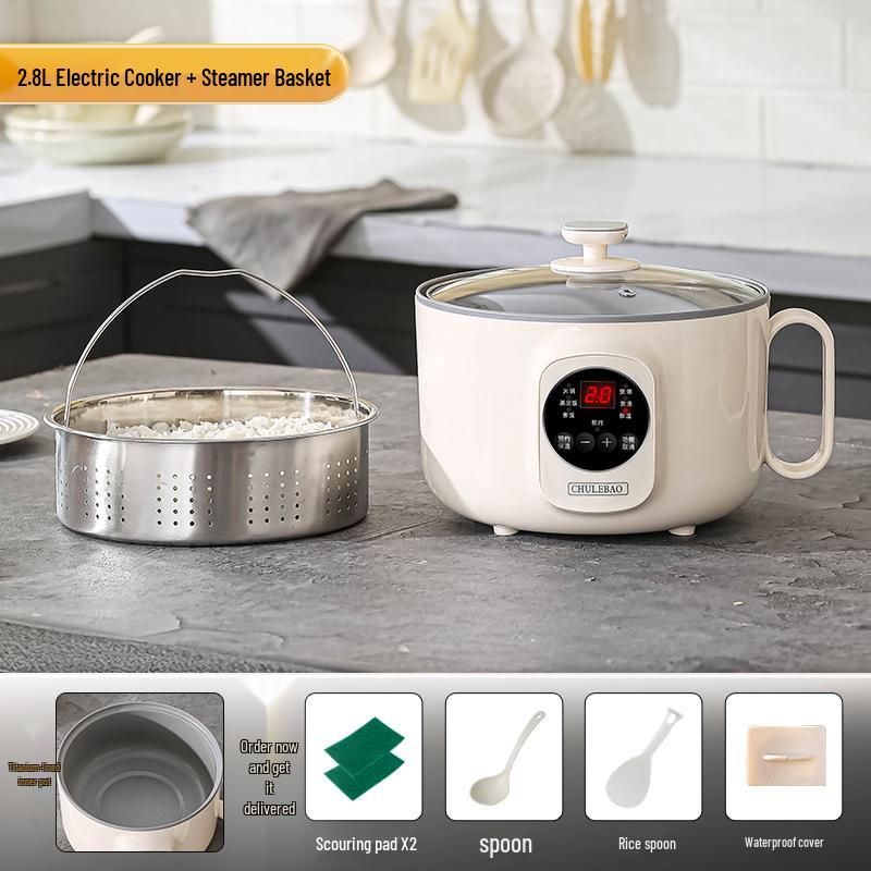 Smart Multi-Functional Titanium Electric Rice Cooker with Antibacterial Properties