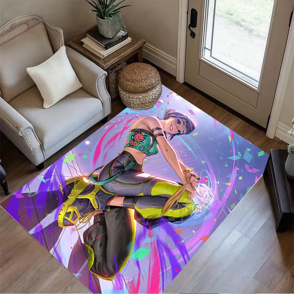Galactic Fashion Heroes Area Rug Design for Living Rooms Dining Room Foyer Decorate Room Antislip Carpet Anime Office Decor Gift for Festivals