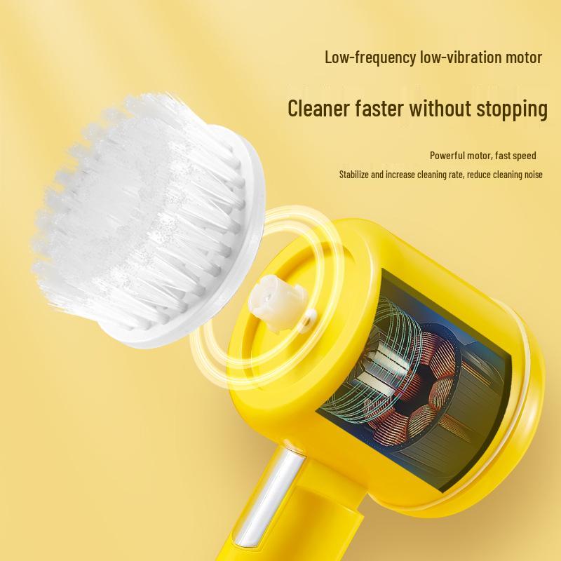 Handheld Multifunctional Electric Cleaning Brush for Kitchen, Bathroom, and Floor