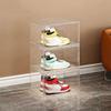 Plastic Shoes Storage Box Thickened Sport Shoe Display Case Model Display Box  For Home