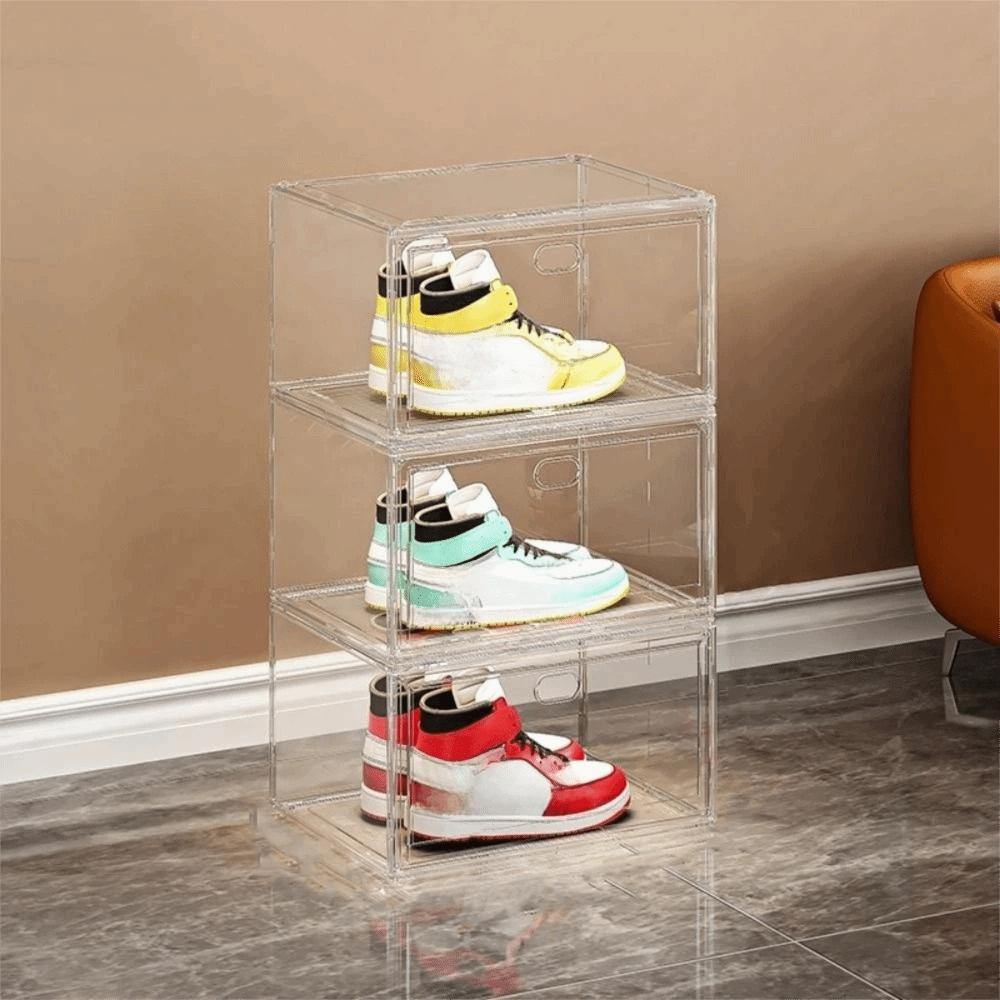 Plastic Shoes Storage Box Thickened Sport Shoe Display Case Model Display Box  For Home