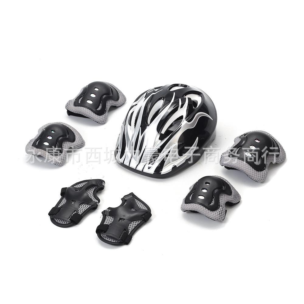 6-Piece Kids Helmet and Protective Set for Cycling Skateboarding Scooter