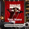 Gobelin Cristiano Ronaldo Niestandardowy Tekst z Nazwą Spersonalizowany Gobelin do Powieszenia na Ścianie Wystrój Ściany Domu