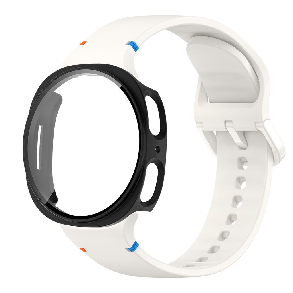 Silikonarmband für Samsung Galaxy Watch 8 40 44mm Armband Mit Hülle Displayschutz Bumper-Abdeckung für Smart Strap Handgelenkzubehör