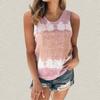 Women's Plus Size Camisole Summer Casual T-shirt Striped Printing Vest