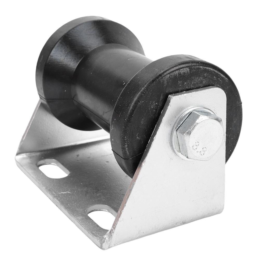 5 Inch Rubber Boat Trailer Roller with Steel Bracket Keel Roller Assembly Kit for Replacement